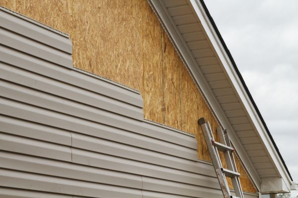 Grey Vinyl Siding Installation in Glenview